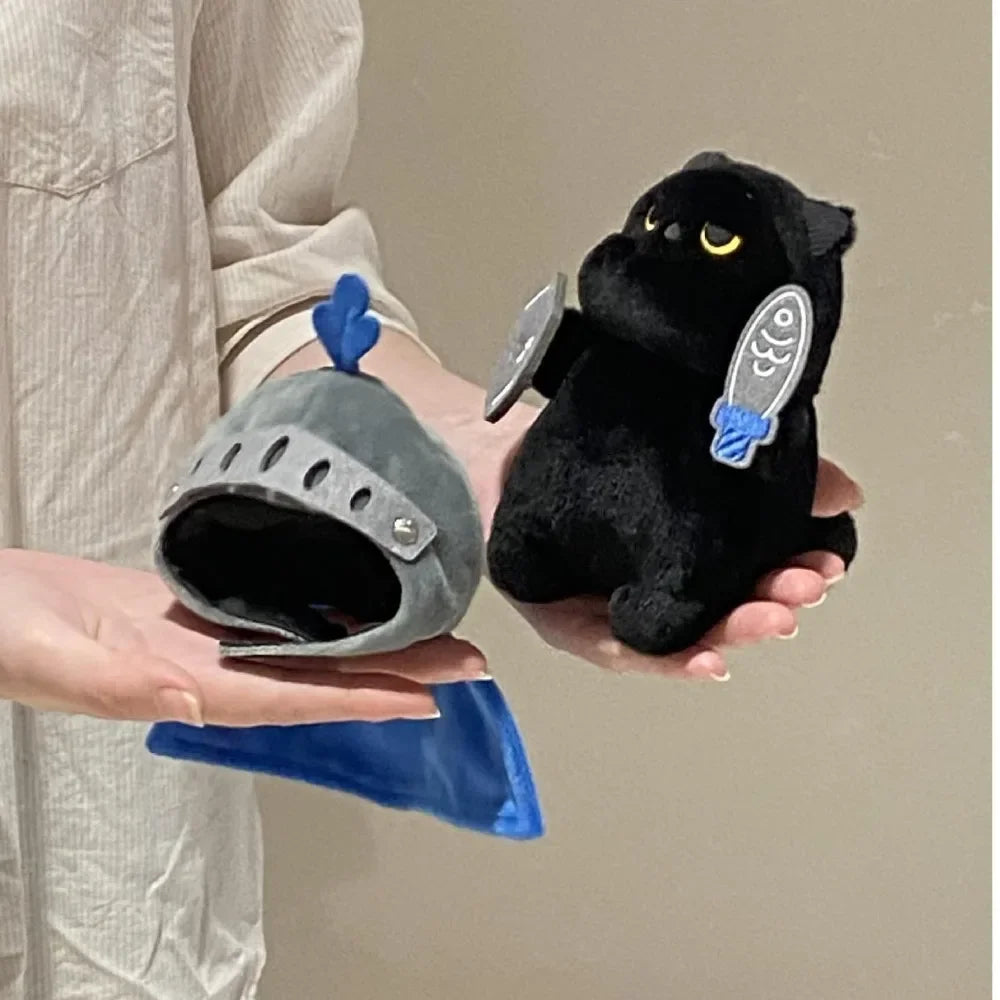 Knight Cat Plush Pillow – Sleep Shield with Purr-fect Protection! - The Cat Mug Spot