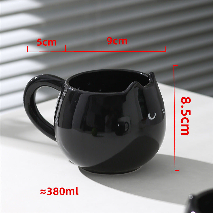 Small Black Cat Cute Shape Office Cup Creative Cup - The Cat Mug Spot