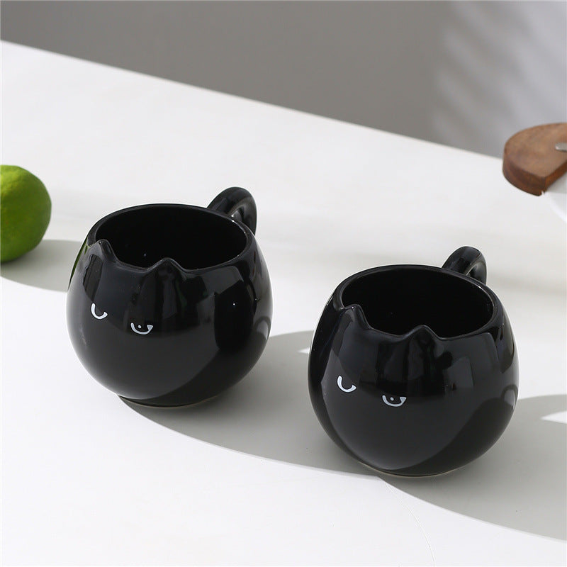 Small Black Cat Cute Shape Office Cup Creative Cup - The Cat Mug Spot