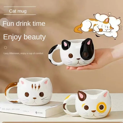 Creative Cat Shaped Coffee Mug – Personalized Cute & Unique Ceramic Mugs for Coffee, Tea, and Gifts - The Cat Mug Spot