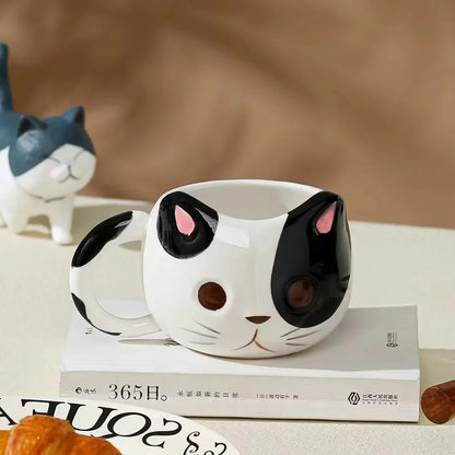 Creative Cat Shaped Coffee Mug – Personalized Cute & Unique Ceramic Mugs for Coffee, Tea, and Gifts - The Cat Mug Spot