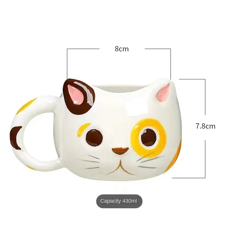 Creative Cat Shaped Coffee Mug – Personalized Cute & Unique Ceramic Mugs for Coffee, Tea, and Gifts - The Cat Mug Spot