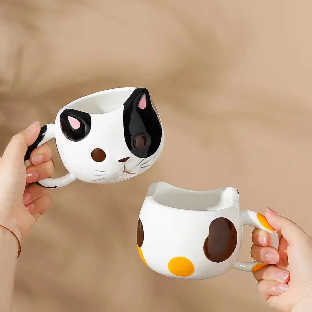 Creative Cat Shaped Coffee Mug – Personalized Cute & Unique Ceramic Mugs for Coffee, Tea, and Gifts - The Cat Mug Spot