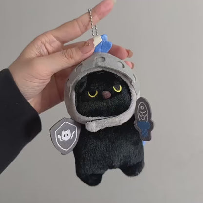 Knight Cat Plush Pillow – Sleep Shield with Purr-fect Protection!